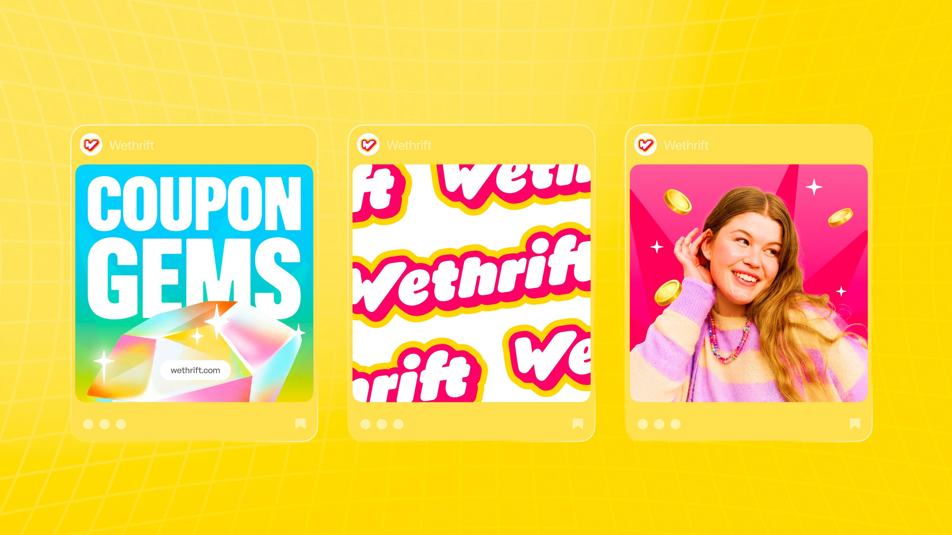 Wethrift Instagram post designs