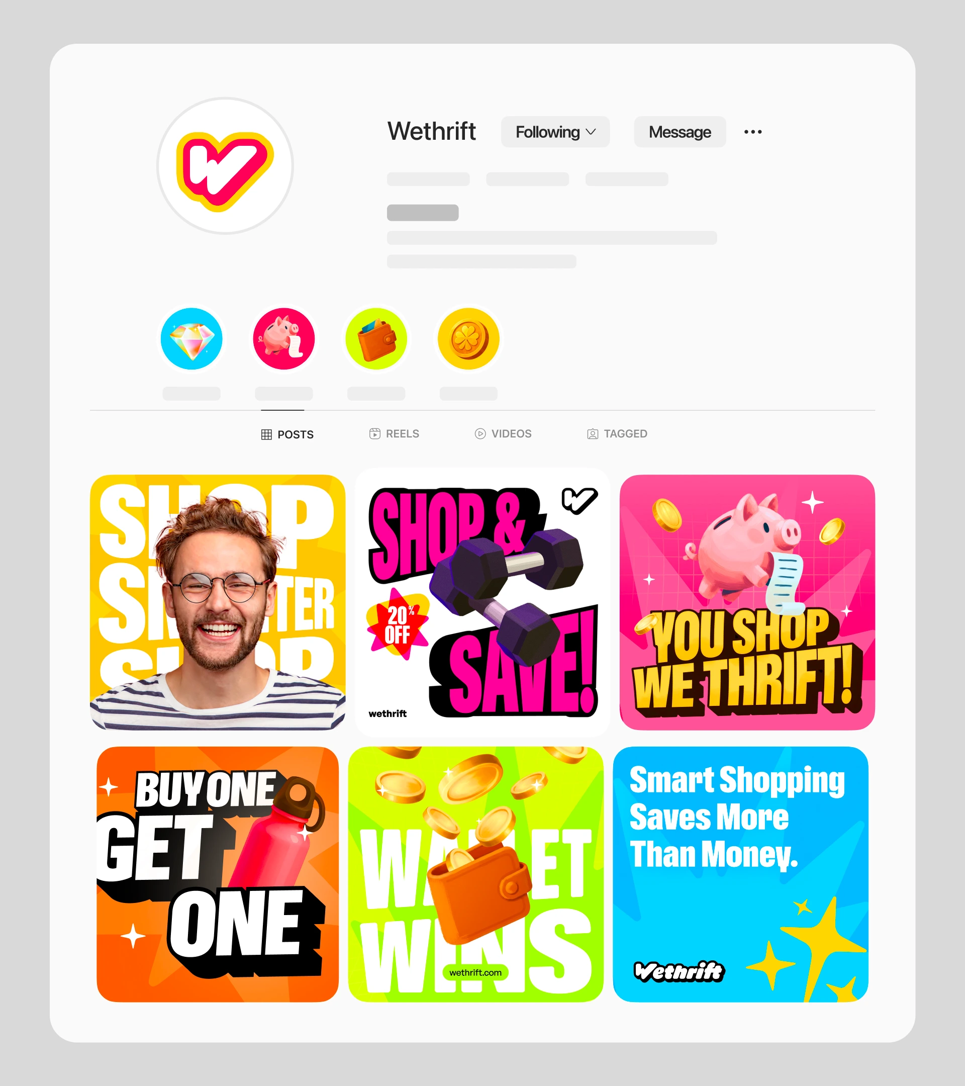 Wethrift Instagram profile