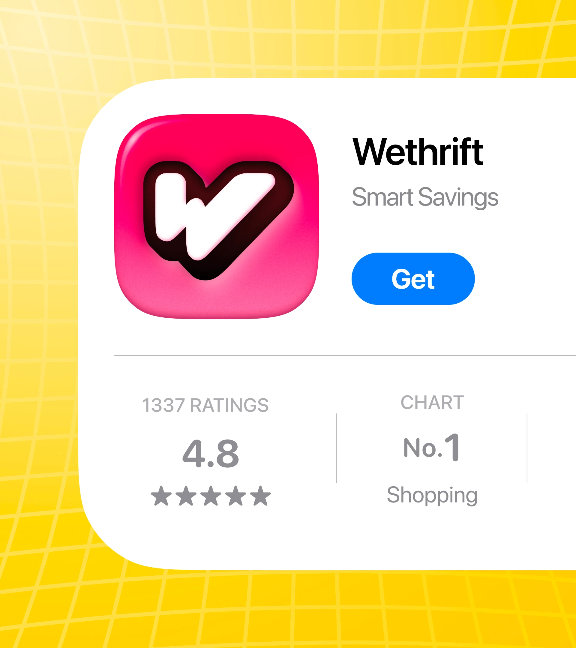Wethrift App Store listing