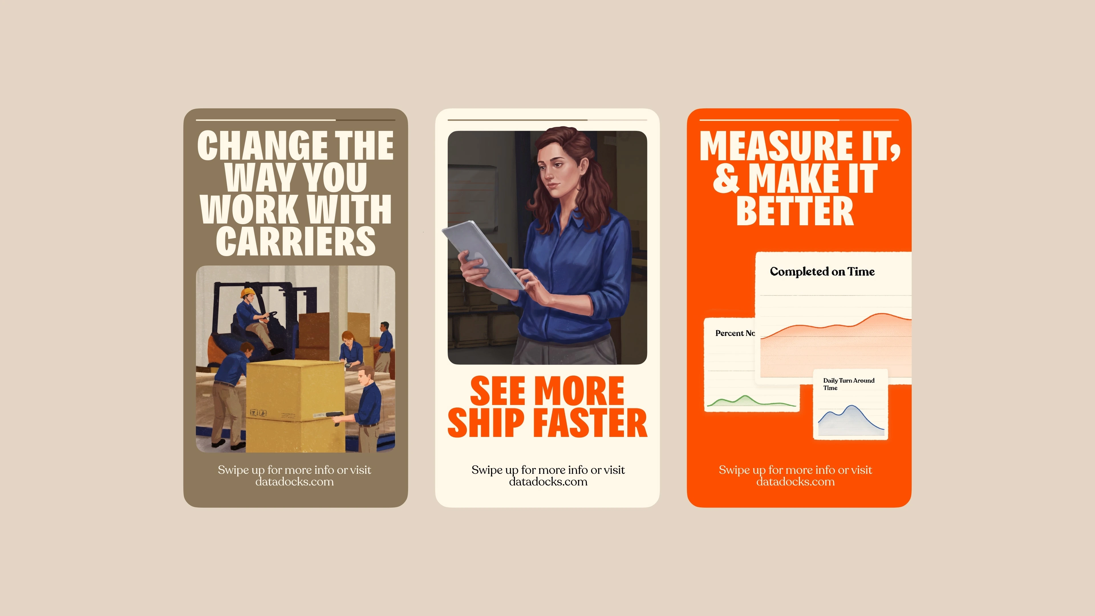 DataDocks story designs about carrier coordination and dock performance