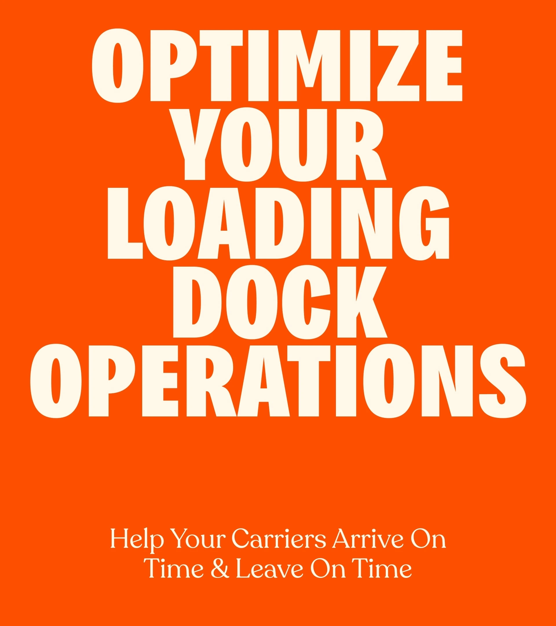 DataDocks graphic reading Optimize Your Loading Dock Operations
